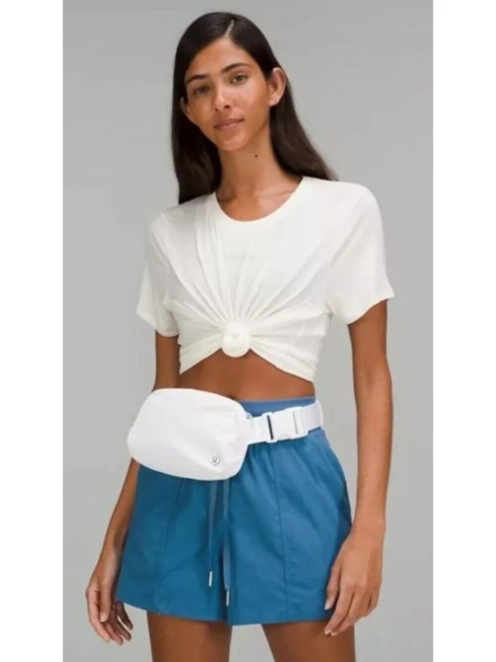 NEW Lululemon Everywhere Belt Bag 1L, White with Silver Logo